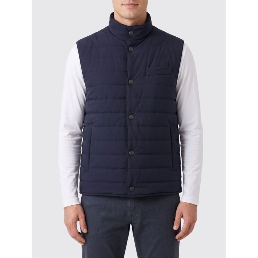 Fay Suit Vest Men Blue